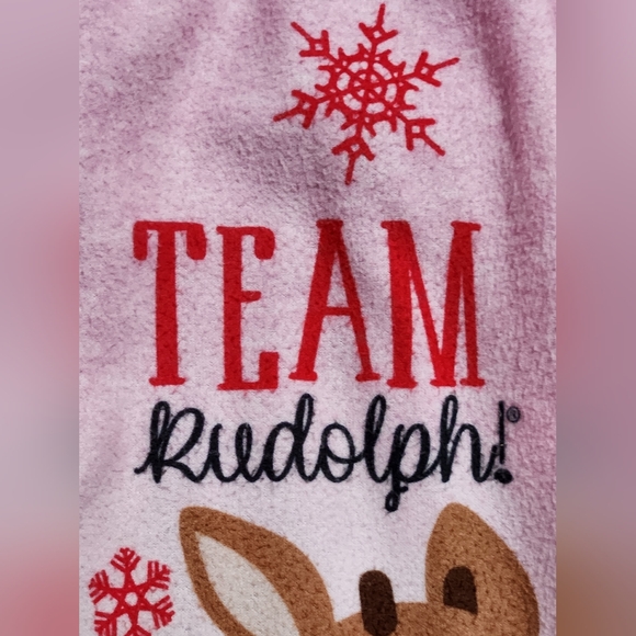 Kids Size Large Rudolph The Red Nosed Reindeer Pajamas Set "Team Rudolph" - Picture 4 of 10